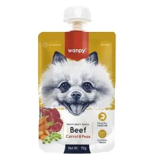 Wanpy Dog Мясное пюре из говядины, 90 г