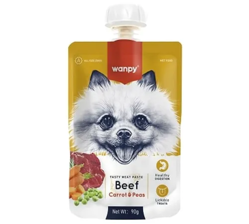Wanpy Dog Мясное пюре из говядины, 90 г