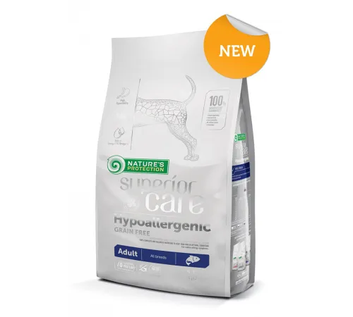 Nature's Protection SC Hypoallergenic Grain Free (Лосось), 1,5 кг