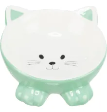 Trixie Миска Кошачья мордочка, 0.15 л/14 см