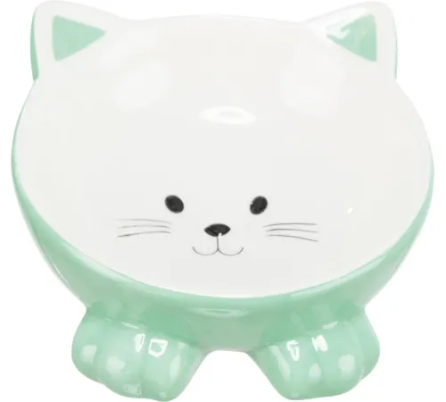 Trixie Миска Кошачья мордочка, 0.15 л/14 см