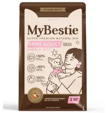 MyBestie Mini Adult Dog (Ягненок, рис), 800 г