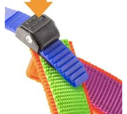 Ferplast Шлея AGILA DUAL 3, сиреневая/оранжевая, 42-50см/2см