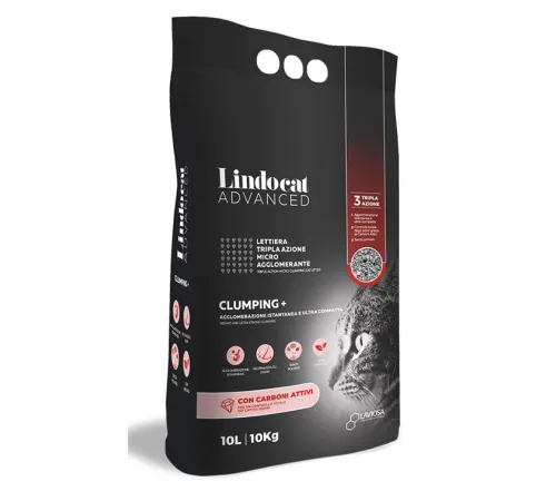 Lindocat Наполнитель Clumping + Active Carbon 10 л