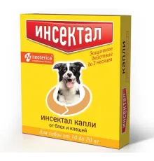 Экопром Инсектал капли для собак от 10 до 20 кг 1,5 мл