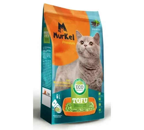 Murkel Наполнитель TOFU (Зеленый чай), 6 л/2,6 кг