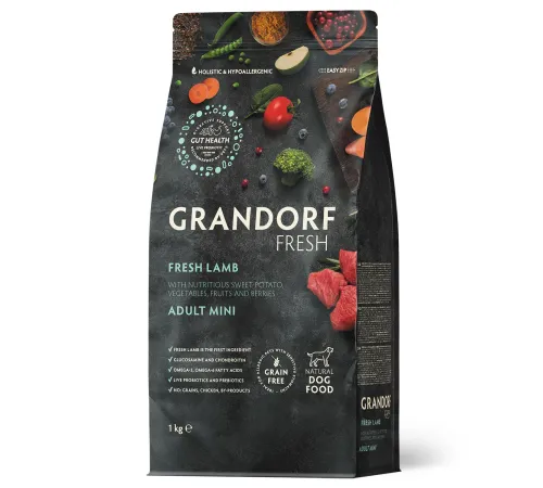 Grandorf Fresh Adult Mini (Ягненок и батат), 1 кг