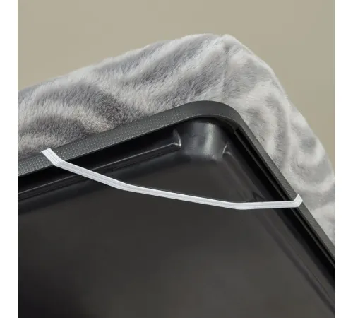 MidWest Лежанка Deluxe Wave Bed, серая, 41х30х6,5 см