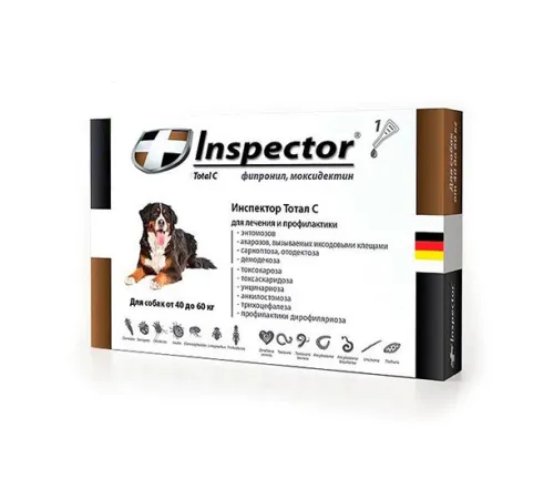 Экопром Inspector Total C для собак от 40 до 60 кг 6 мл