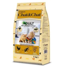 Chat&Chat Expert Adult Cat (Курица и горох), 2 кг