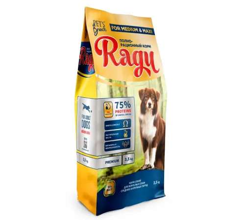 Pet's Brunch Ragu Adult Medium & Maxi Breeds, 3,5 кг