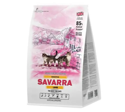 Savarra Sensitive Cat (Ягненок, рис) 400 г