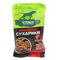 ТИТБИТ Лакомство для собак Сухарики с телятиной, 55 г