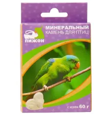 Пижон Минеральный камень для птиц Сердце с углем, 60 г