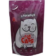 FOR CATS Наполнитель силикагелевый (лаванда) 4 л