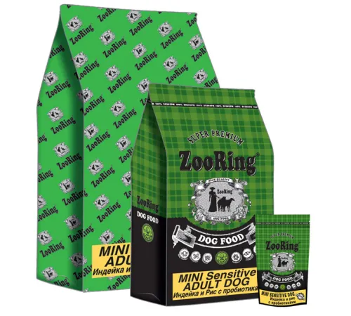 ZooRing Adult Mini Sensitive Dog (Идейка, рис), 700 г
