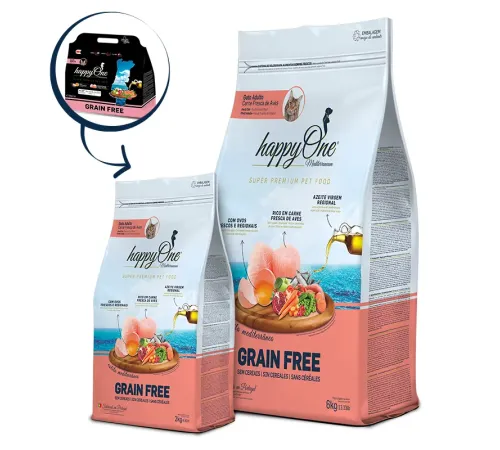 HappyOne Mediterraneum Cat Adult (Яйцо, птица), 2 кг