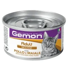 Gemon Cat Adult Mousse (Курица и свинина), 85 г