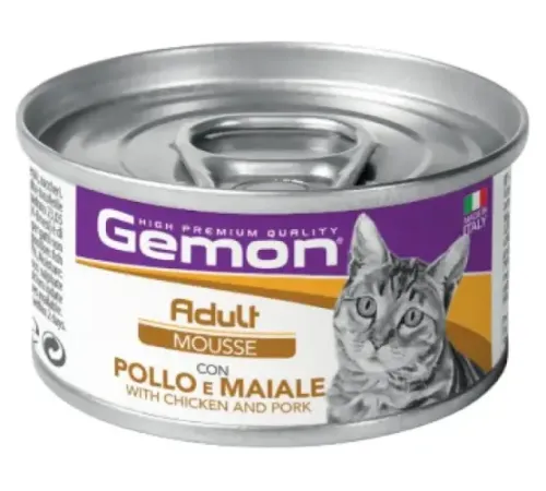 Gemon Cat Adult Mousse (Курица и свинина), 85 г
