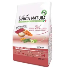 Unica Natura Unico Mini (Оленина, рис, морковь) 800 г