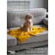 Уютный плед Плед флисовый, Горчичный Желтый, 60х70 см