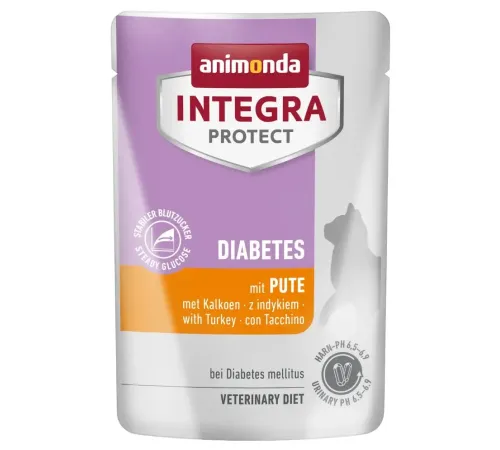 Animonda Integra Protect Diabetes Cat Пауч (Индейка), 85 г