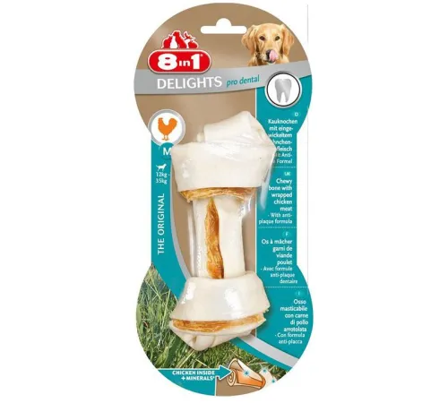 8in1 Косточки Dental Delights (курица, минералы) M