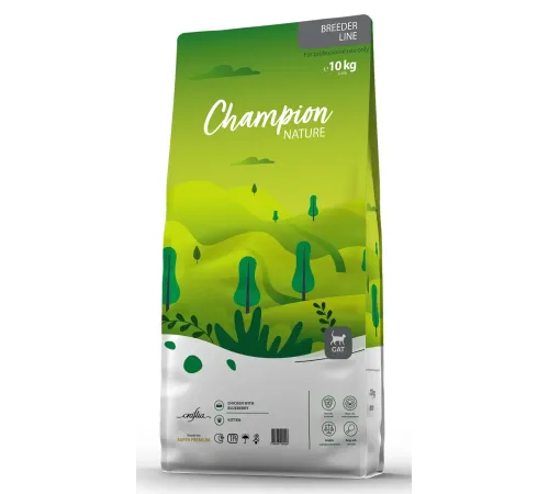 Craftia Champion Nature Super Kitten (Курица с черникой), 10 кг