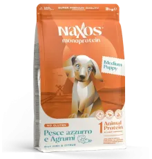 Naxos Puppy Medium (Рыба, цитрусы), 12 кг