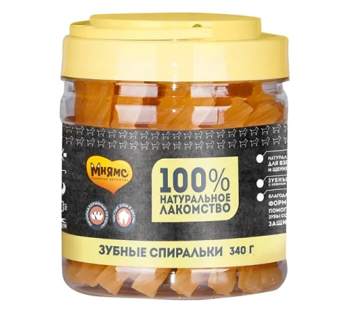 Мнямс Зубные спиральки для собак, 340 г