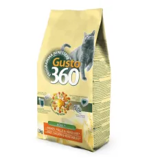 Gusto 360 для кошек (Говядина/курица/овощи), 1,5 кг