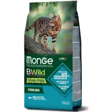Monge Cat Bwild Grain Free Sterilized (Тунец), 1,5 кг