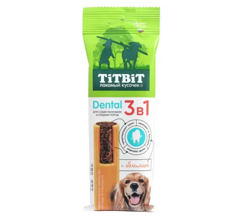 ТИТБИТ Dental 3в1 с облепихой для собак мелких и средних пород, 110 г