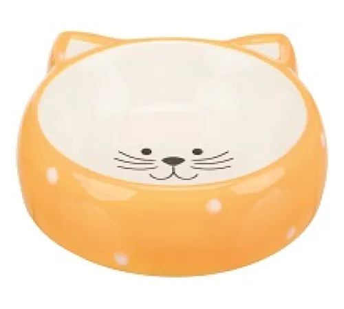 JollyPaw Миска для кошек в форме кошачьей мордочки, 200 мл