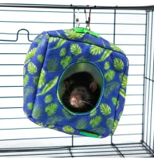 Bambini Pets Домик-гамак подвесной Куб для грызунов и хорьков, 16*16*16 см