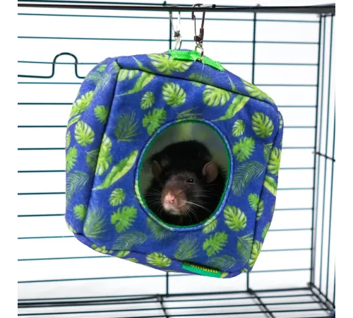 Bambini Pets Домик-гамак подвесной Куб для грызунов и хорьков, 16*16*16 см