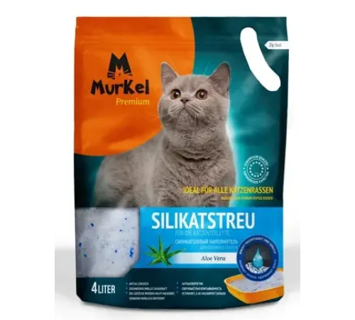 Murkel Наполнитель силикагелевый (Алоэ вера), 4 л/1,8 кг