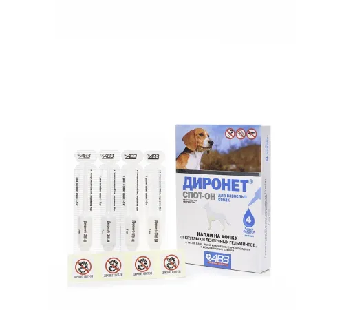 Агроветзащита Диронет Спот-Он для собак, 1 пипетка