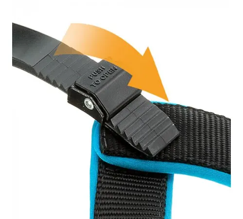 Ferplast Шлея AGILA FLUO 2, синяя, 37-45см/15мм