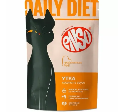 ENSO Daily Diet Пауч для кошек (Утка в соусе), 85 г