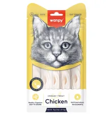Wanpy Cat Нежное пюре из курицы, 5 шт х 14 г