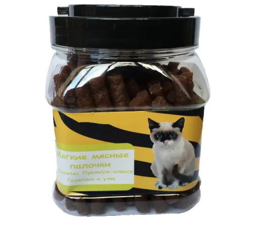 O'cat Мягкие мясные палочки телятина и утка, 500 г