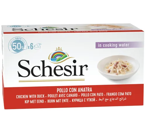 Schesir Chicken Duck Box (Курица с уткой), 50 г х 6 шт
