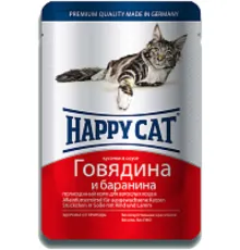 Happy Cat Пауч Говядина Баранина 100 г