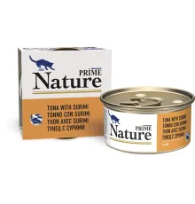 Prime Nature Консервы (Тунец с сурими в желе) для кошек, 85 г