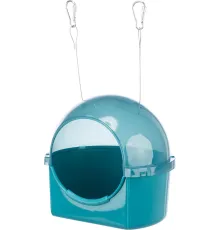 Trixie Купалка для птиц круглая, голубой, 20х20х17,5 см