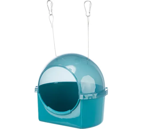 Trixie Купалка для птиц круглая, голубой, 20х20х17,5 см