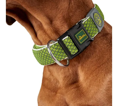 Hunter Ошейник Hilo Vario Plus, лайм, L-XL