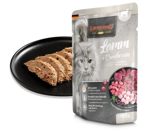 Leonardo Lamb+Cranberries (ягненок, клюква) 85 г