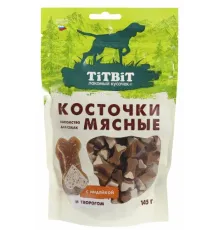 ТИТБИТ Косточки мясные для собак с индейкой и творогом, 145 г